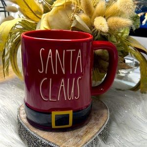 NWT Rae Dunn Santa Claus coffee cup Red